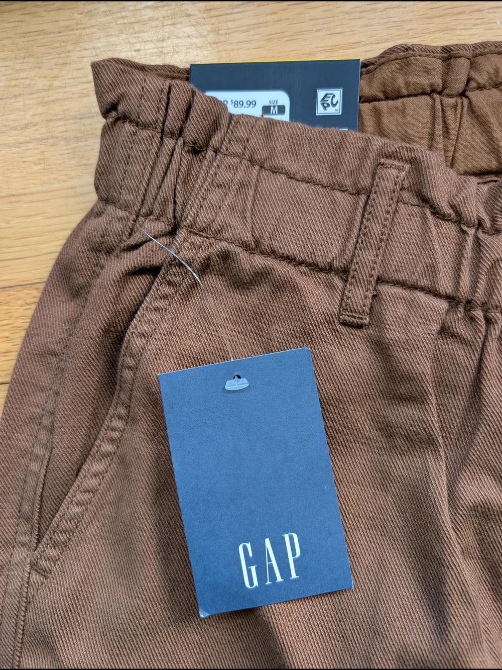 GAP Women's NWT Easy Twill Brown Relaxed Trouser Pants Size M